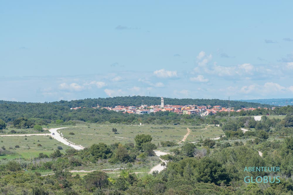 Blick auf Premantura vom Naturschutzgebiet Kamenjak