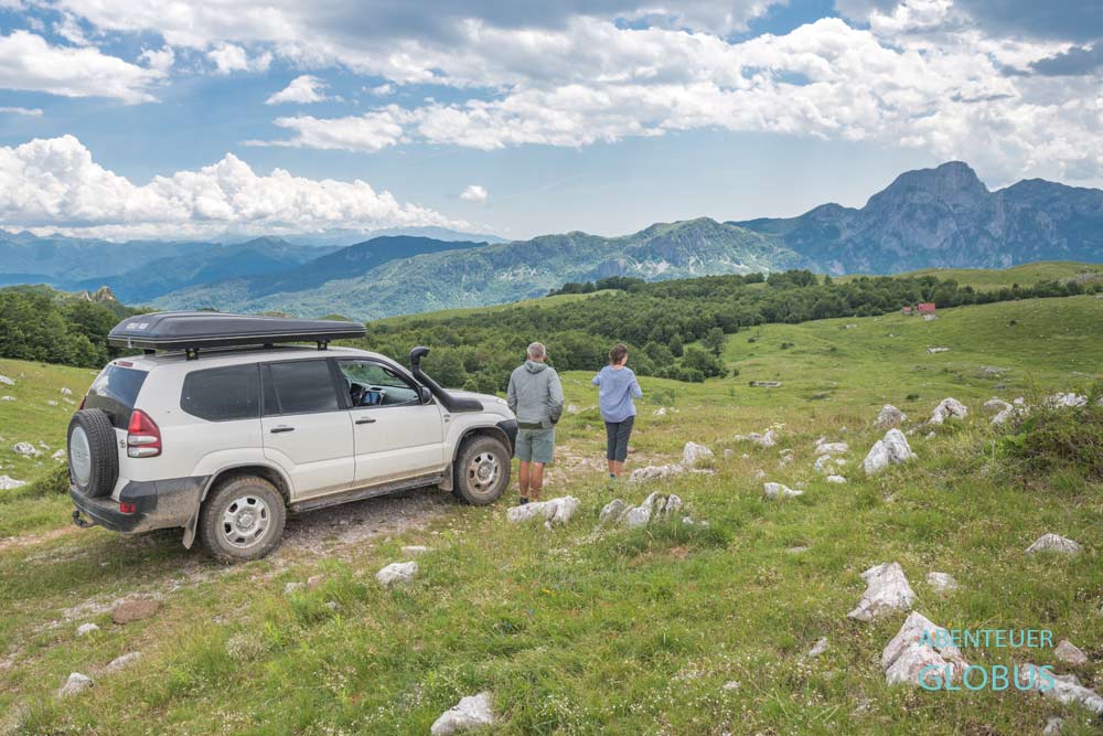 Ausflug mit Allradfahrzeug auf das Sinjajevina Plateau