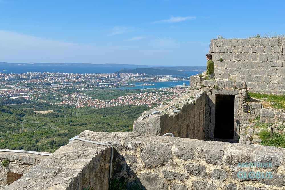 Blick von der Burg Klis bei Split