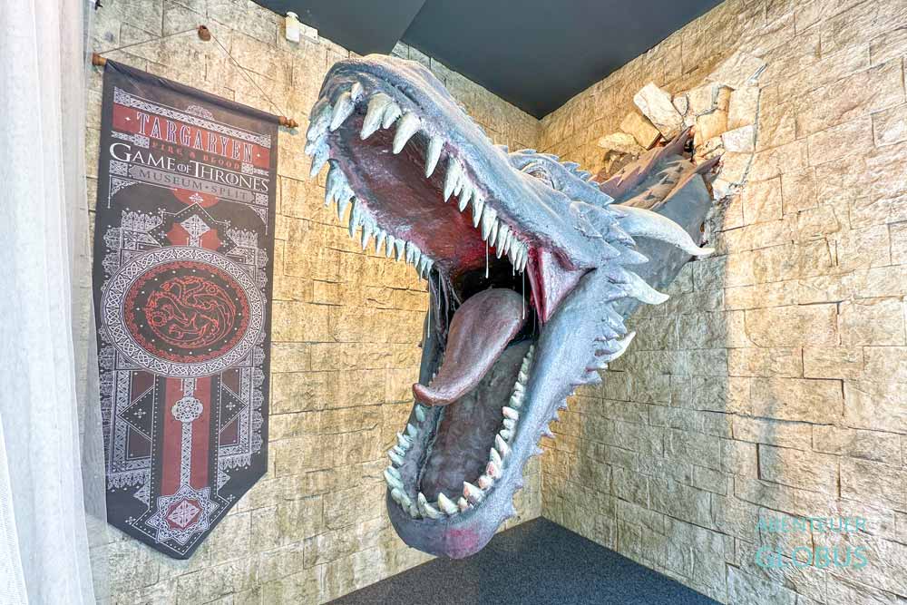 Split: Drache im Game of Thrones Museum in der Altstadt