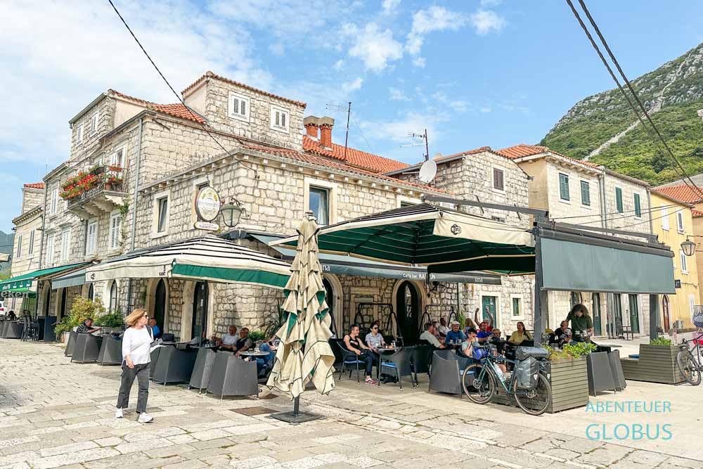Ston, Halbinsel Peljesac: Restaurant in der Altstadt