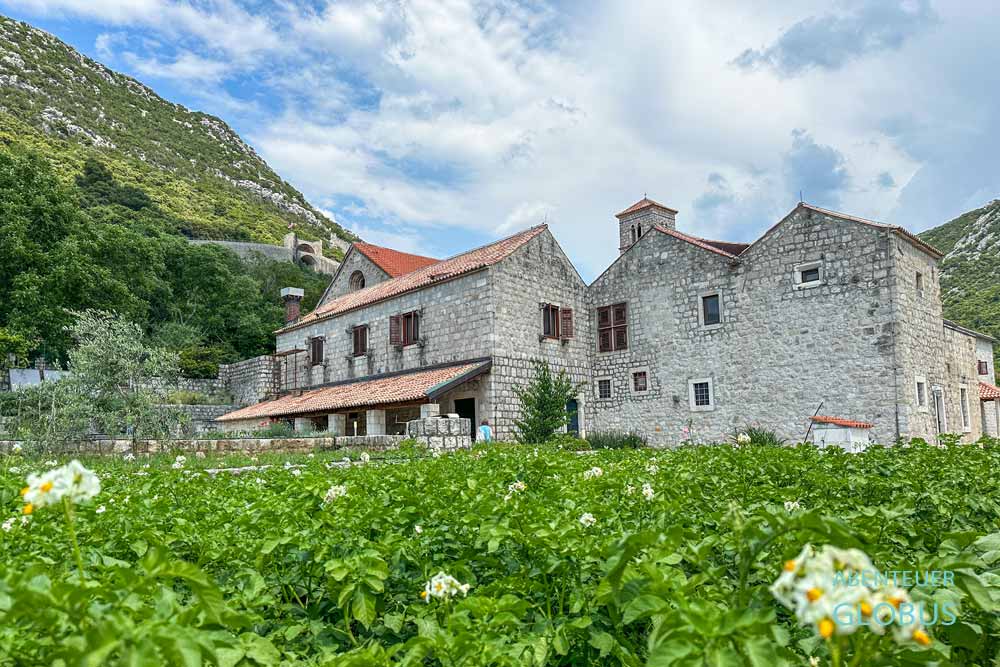 Ston auf der Halbinsel Peljesac: Franziskanerkloster mit Klostergarten
