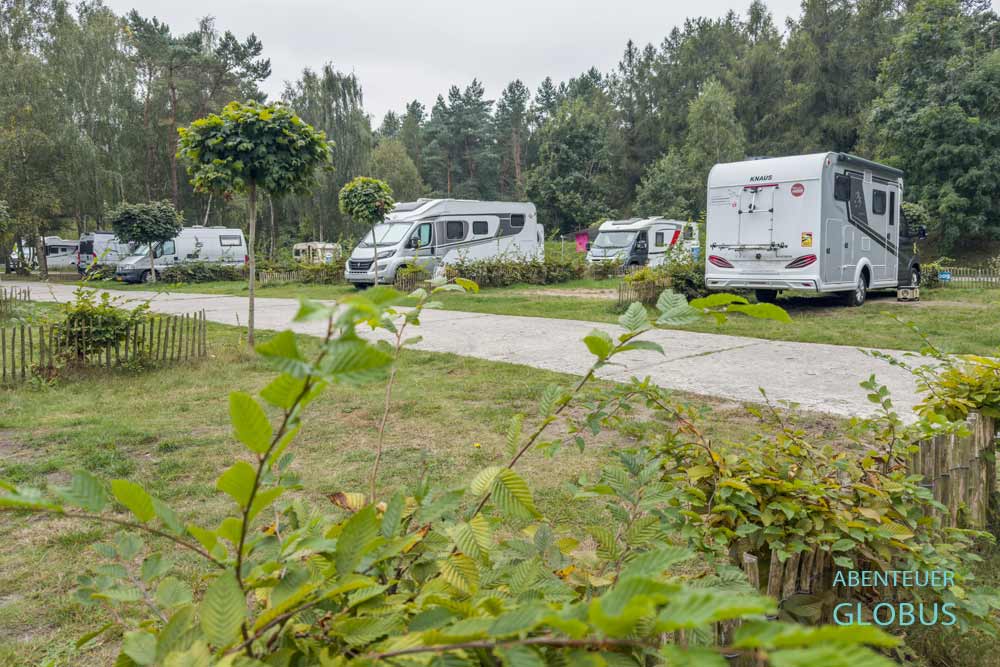Insel Rügen, Binz Ortsteil Prora: Wohnmobilstellplatz Wohnmobil Oase Prora 