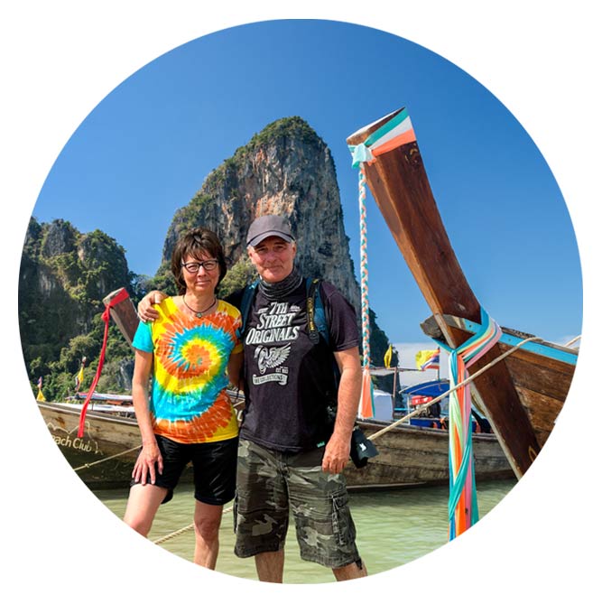 Annett und Mario Weigt von Abenteuerglobus in Thailand unterwegs