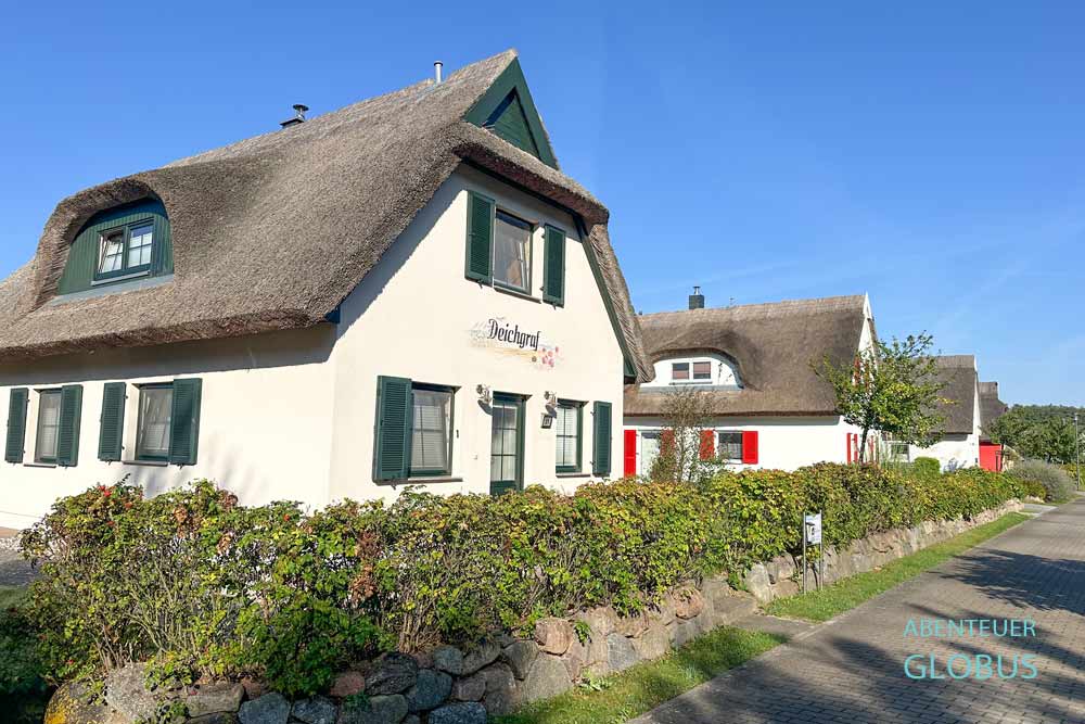 Unterkünfte im Ostseebad Breege-Juliuruh, Rügen: Feriensiedlung mit Reetdachhäusern