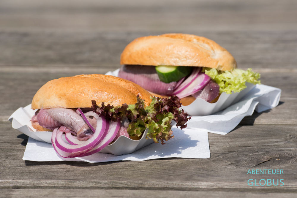 Matjesbrötchen in Sassnitz