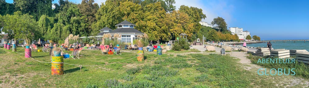 Strandpromenade mit Beach House