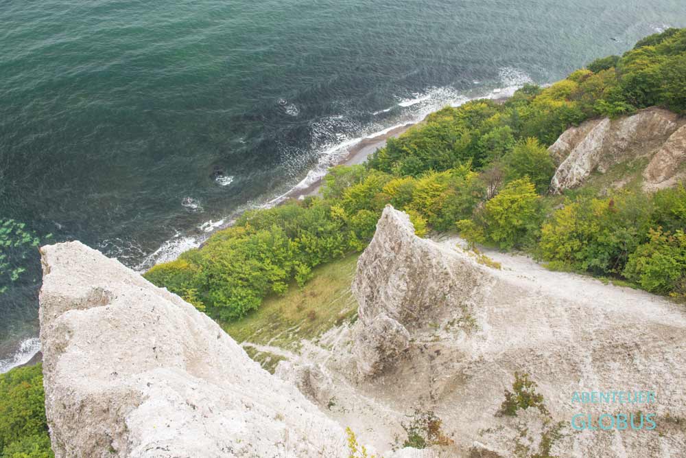 Nationalpark Jasmund, Rügen: Kreidefelsen unter der Victoria-Sicht, Kleine Stubbenkammer 
