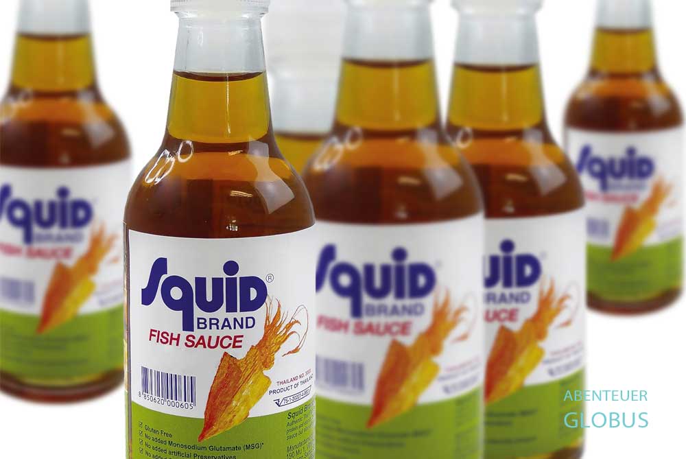 Fischsauce Nam Pla zum Würzen und Salzen