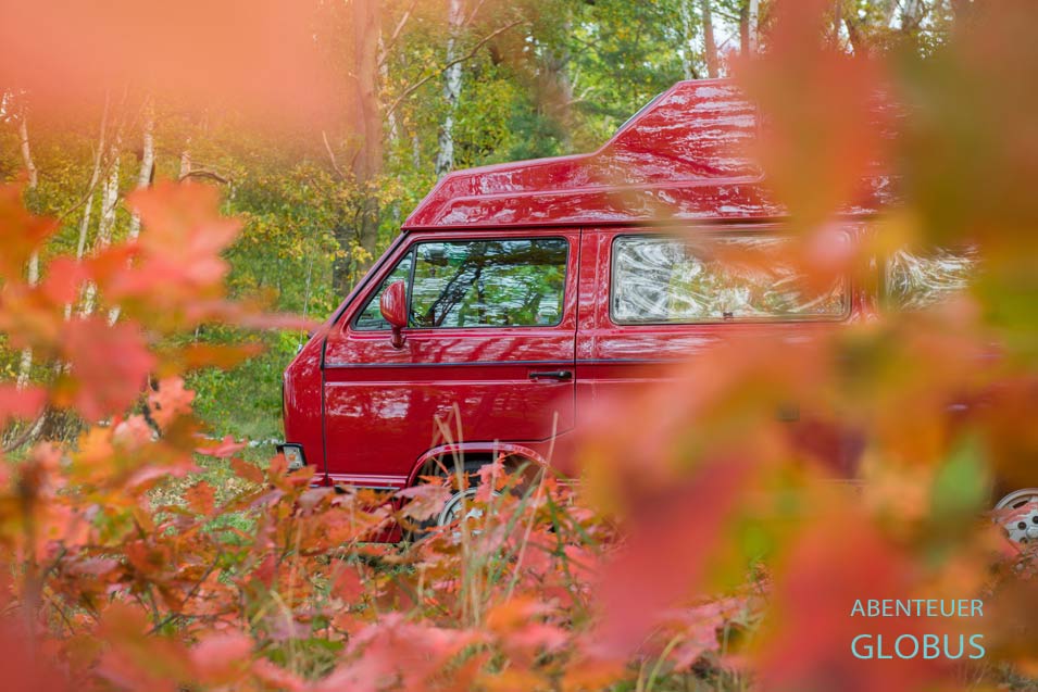 VW T3 Atlantic Westfalia im Herbst