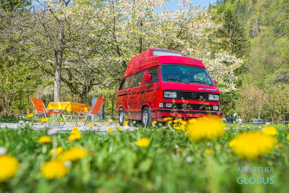 VW T3 Atlantic Westfalia im Frühling