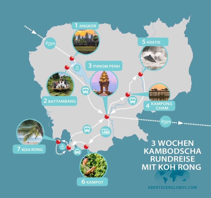 Kambodscha 3 Wochen Rundreise mit Koh Rong