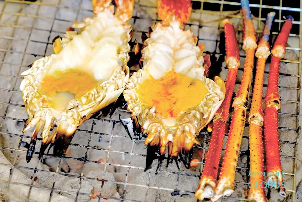 Gegrillte Flussgarnelen in Ayutthaya