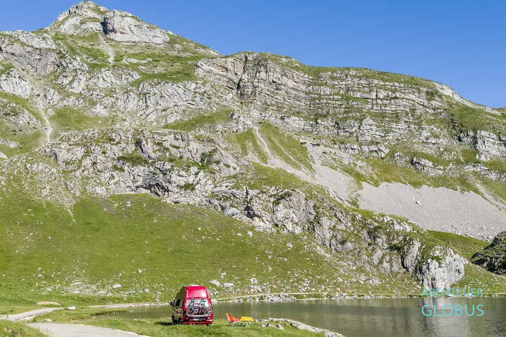 Stellplatz am Kapetanovo Jezero