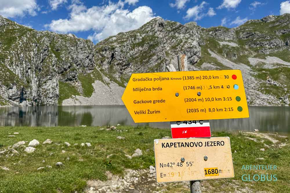 Wanderungen am Kapetanovo Jezero (Kapitänssee)