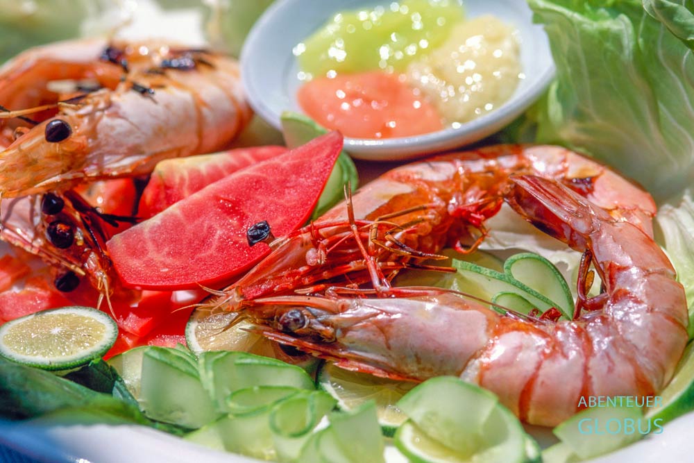 Nha Trang ist bekannt für seine große Auswahl an Fisch und Meeresfrüchten.