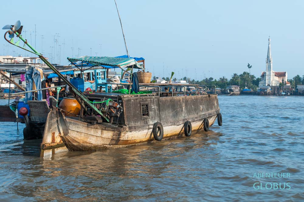 Mekong-Delta: Schwimmender Markt in Cai Be