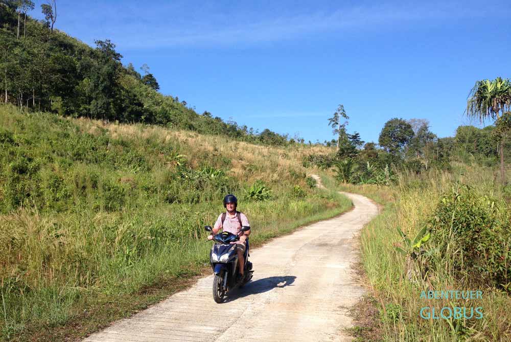 Mit dem Roller in Thailand auf Nebenstraßen