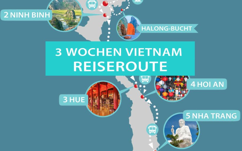 3 Wochen Vietnam: Reiseroute auf eigene Faust von Norden nach Südvietnam