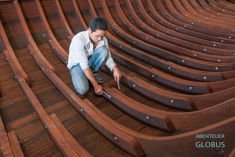 Mekong Delta bei Vinh Long: Bootsbaufirma Phuoc Loi