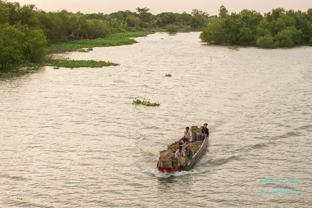 Insel An Binh bei Vinh Long: Wasserstraßen als Transportwege