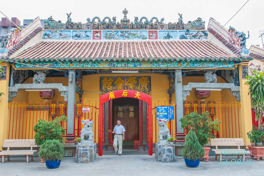 Thien Hau Pagode in Vinh Long im Mekong Delta