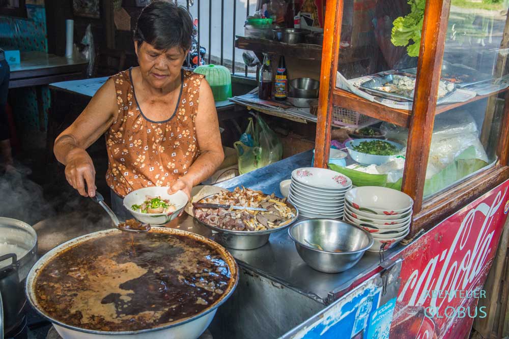 Chanthaburi: Nudelsuppenrestaurant in der Altstadt
