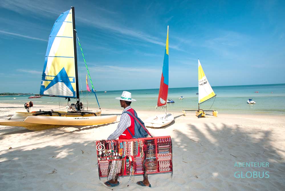 Verkäufer am Chaweng Beach