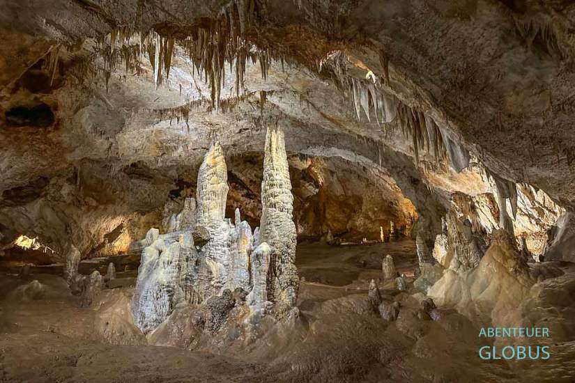 Höhle Festinsko Kraljevstvo im Dorf Festini auf der Halbinsel Istrien in Kroatien