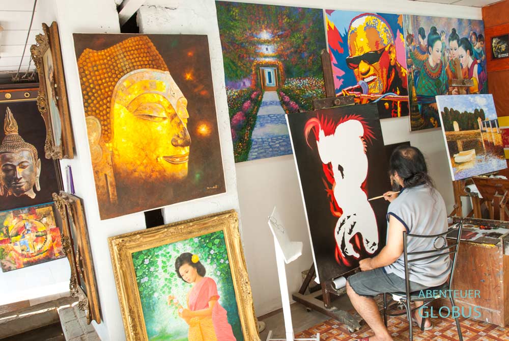 Maler auf dem Phuket Indy Night Market