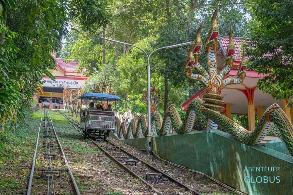 Standseilbahn im Tempel Wat Khao Sukim