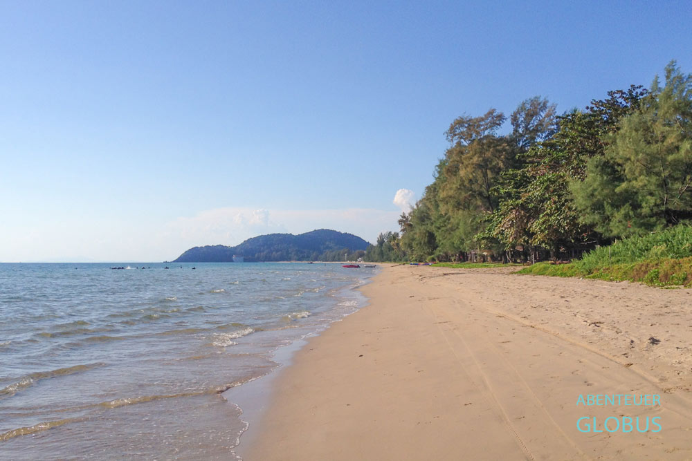 Einsamer Chao Lao Beach bei Chanthaburi