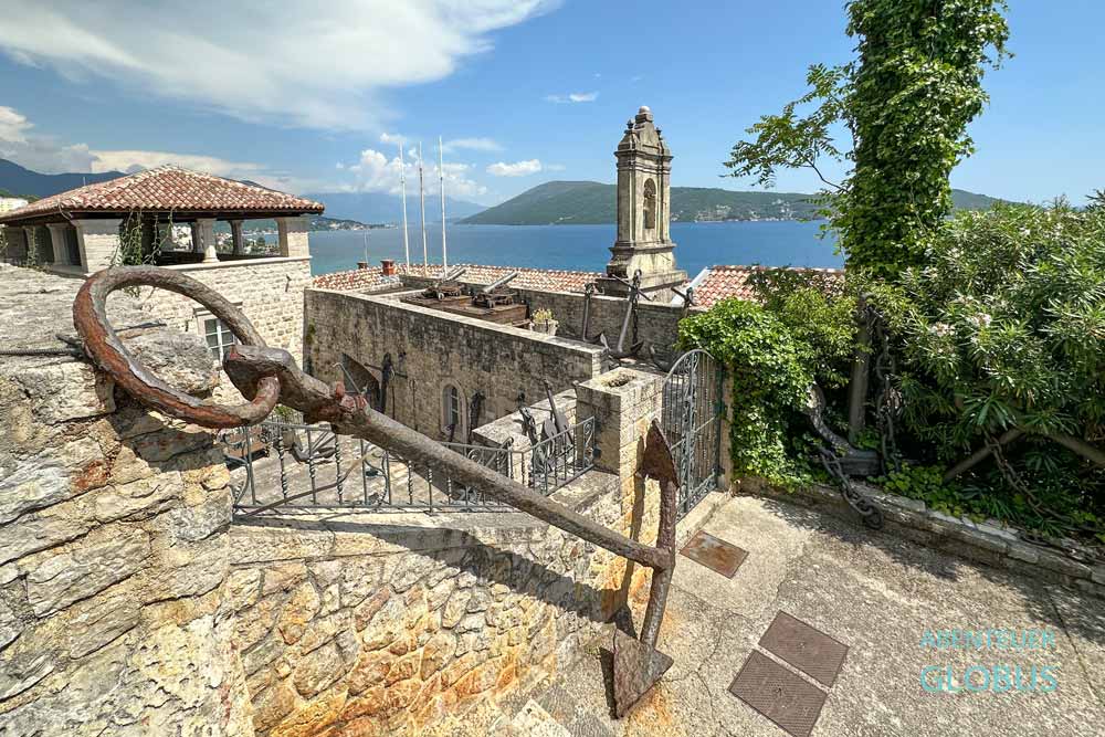 Blick über die Bucht von Kotor vom Aussichtspunkt von Herceg Novi
