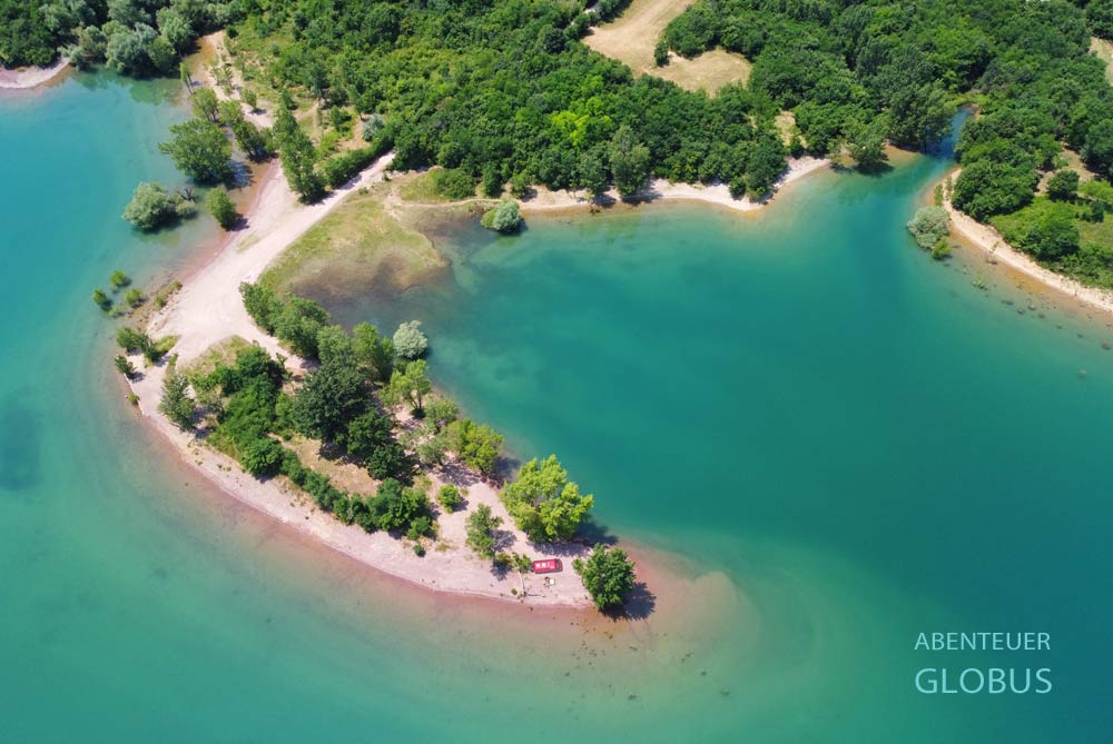 Landzunge am Perucka-See