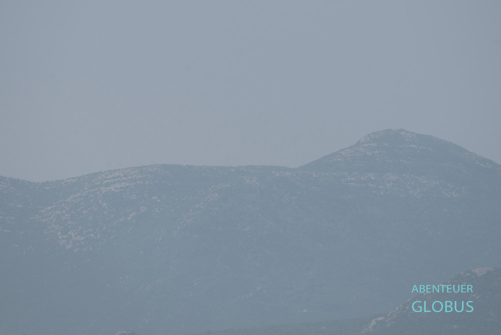 Nordthailand während der Rauchsaison (Burning Season)