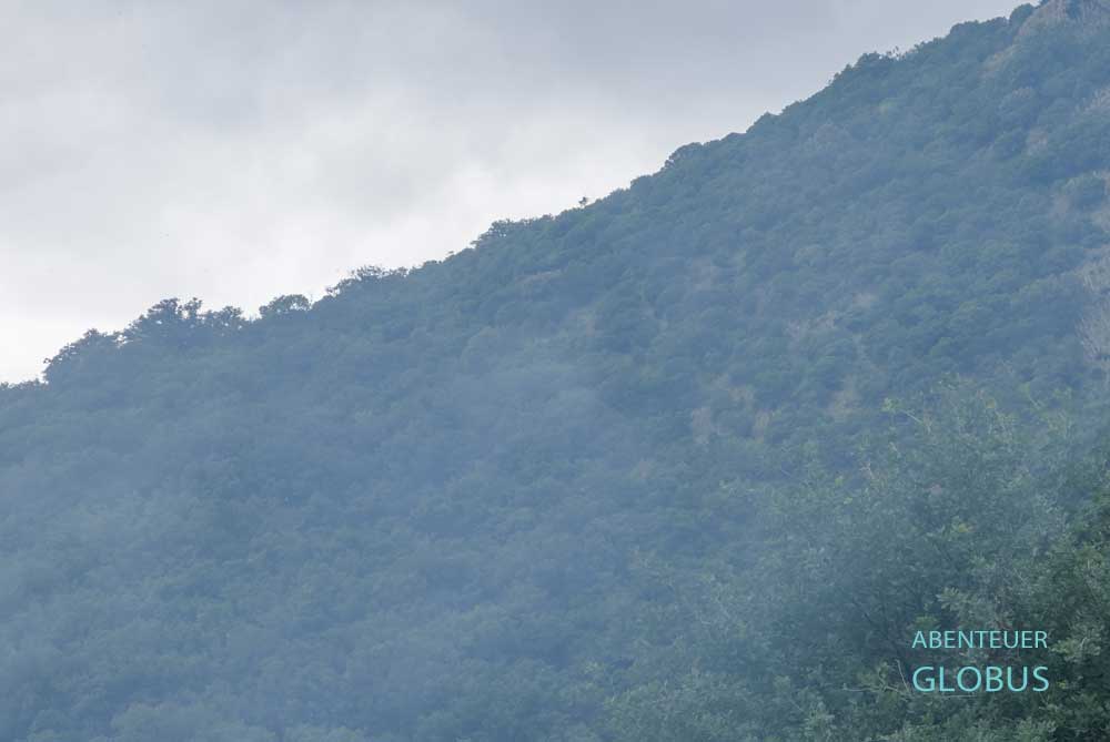 Schlechte Sicht im Norden von Thailand während der Burning Season