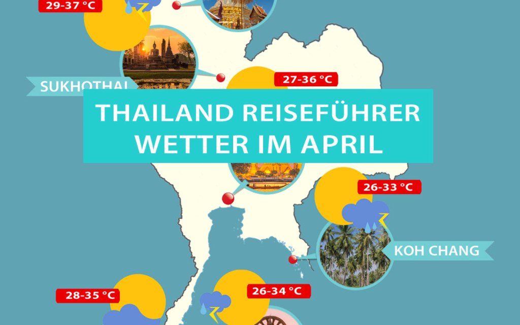 Thailand im April: Wetter, Karte, Infografik und die besten Reiseziele