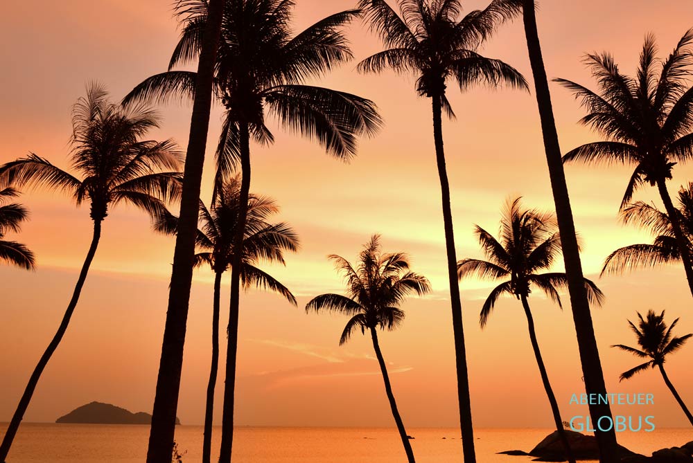 Wetter in Thailand: Sonnenuntergang in der Trockenzeit