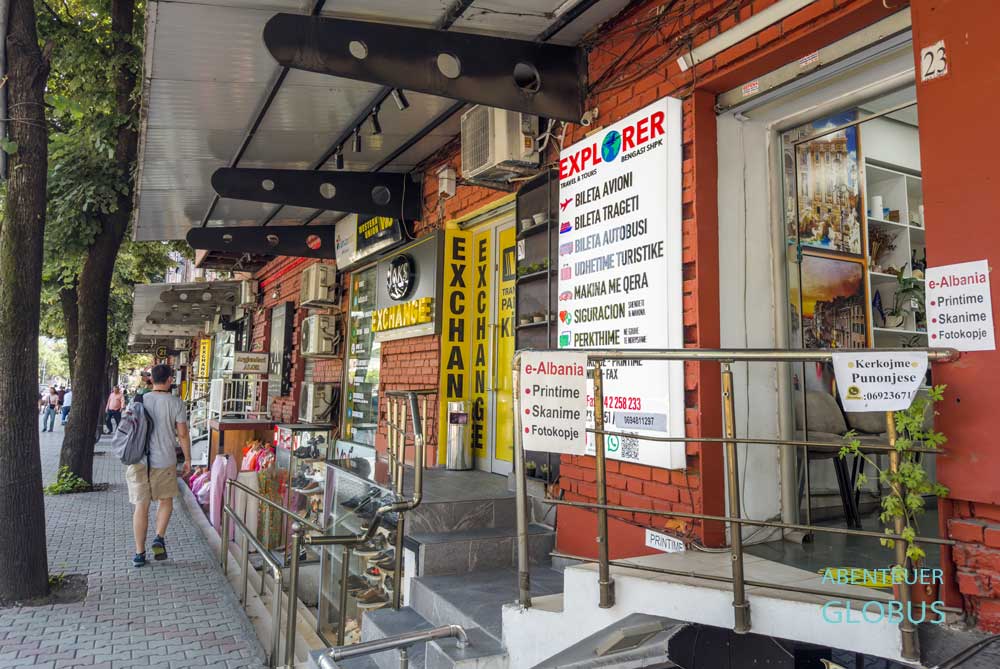 Geschäfte im Blloku Viertel