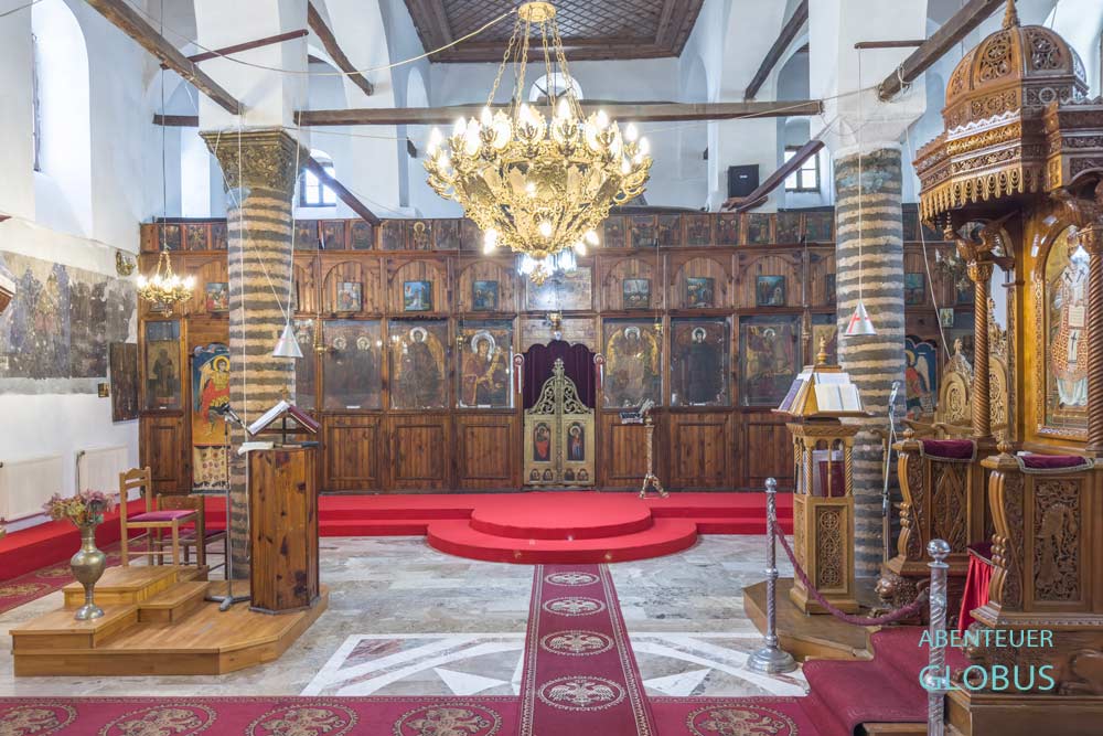 Ikonostase in der Kirche des Hl. Spiridon im Gorica-Viertel von Berat