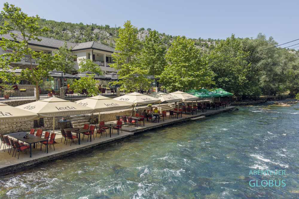 Blagaj: Restaurant Vrelo am Fluss Buna
