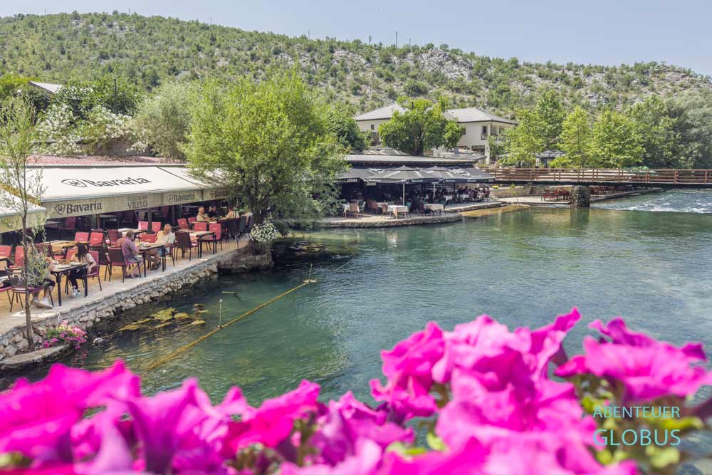 Blagaj: Restaurants am Fluss Buna