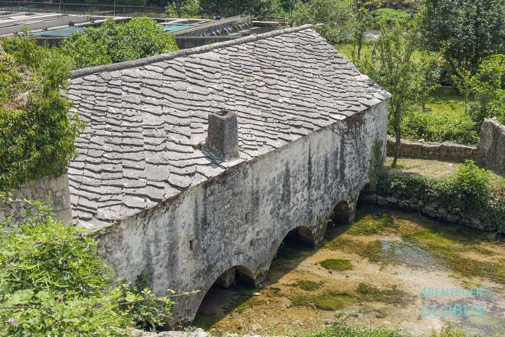 Blagaj: Alte Wassermühle am Fluss Buna