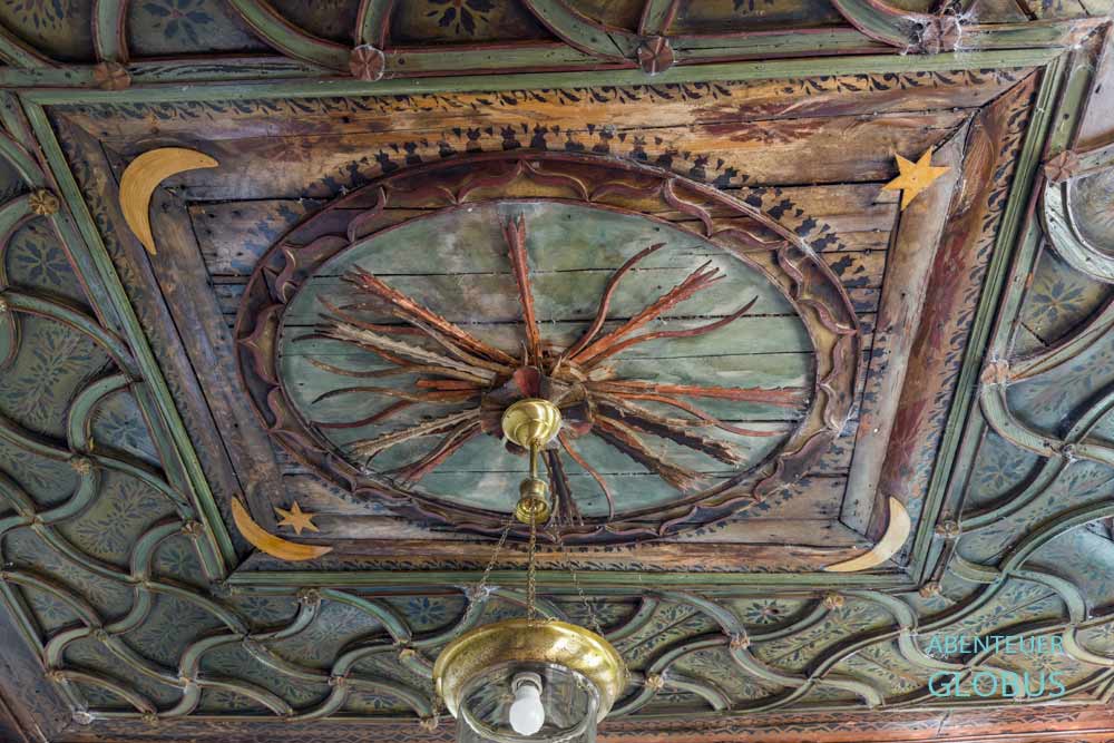 Blagaj: Holzdecke im Gästezimmer in der Blagaj Tekija (Derwischkloster)