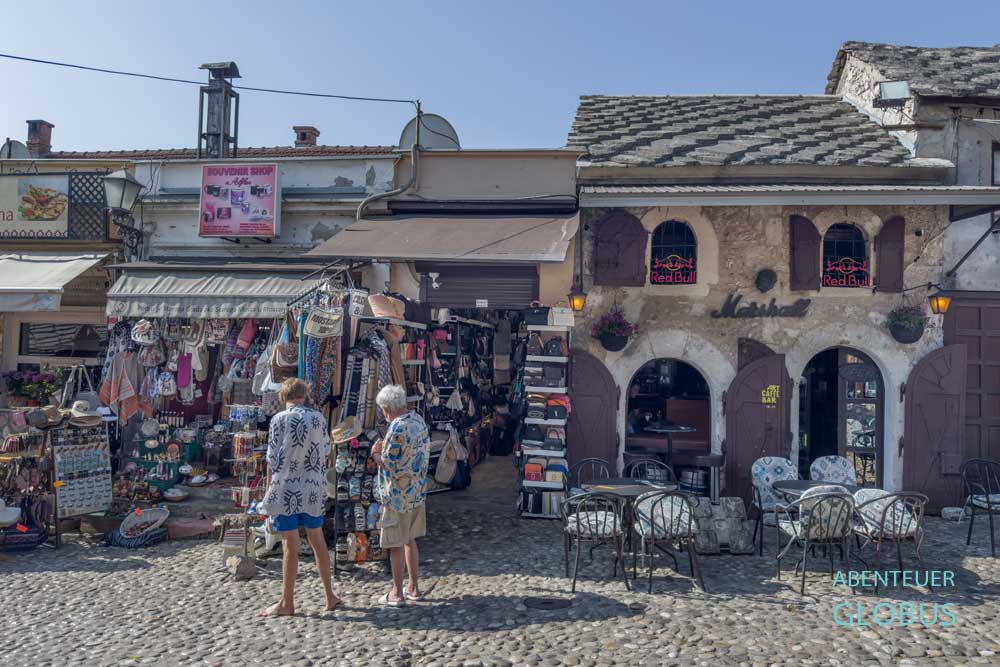 Gasse im Alten Basar Kujundziluk in Mostar