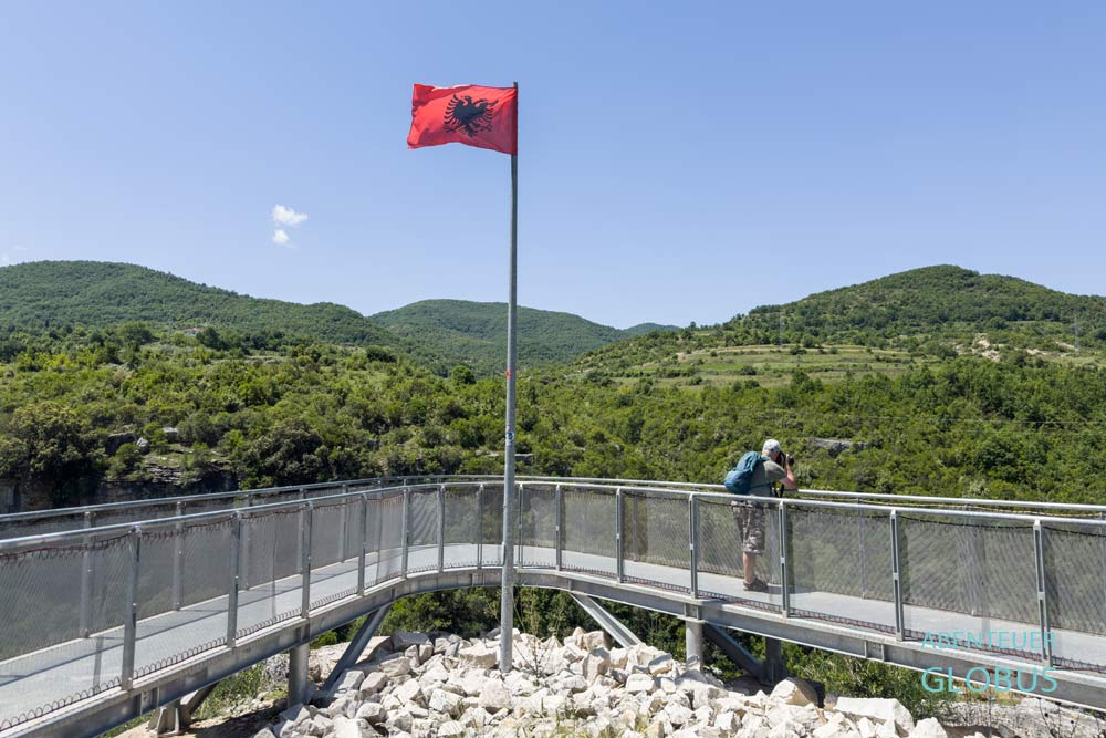 Osum Canyon Bridge Viewpoint bei Corovoda