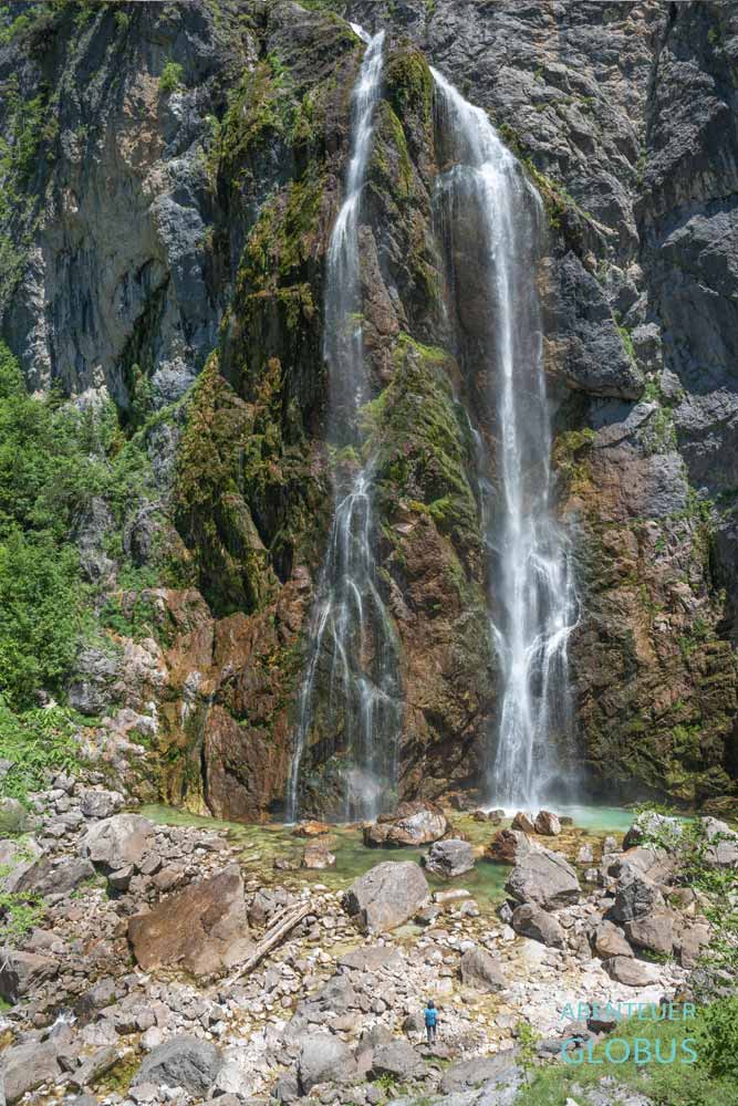 Highlight von Selce: Wasserfall Ujevara e Selces auf 920 Meter