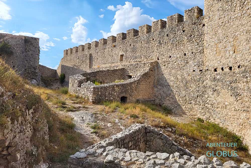 Mauern der Festung Stjepan Grad in Blagaj
