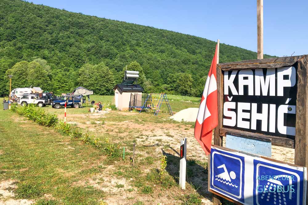 Nationalpark Una nahe Wasserfall Strbacki Buk: Campingplatz Kamp Sehic