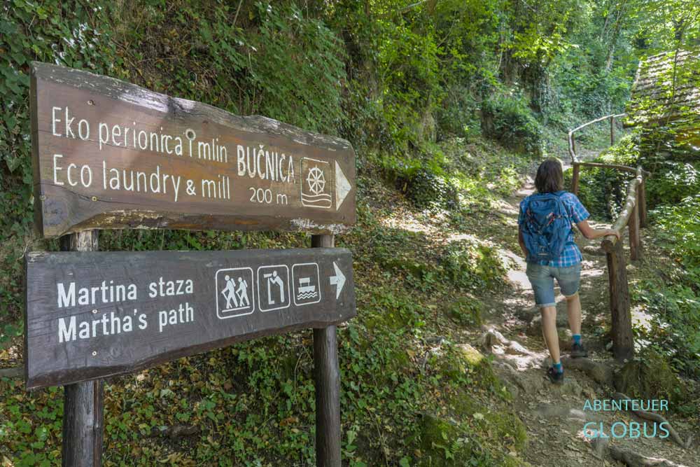 Marthas Weg im Una-Nationalpark in Martin Brod